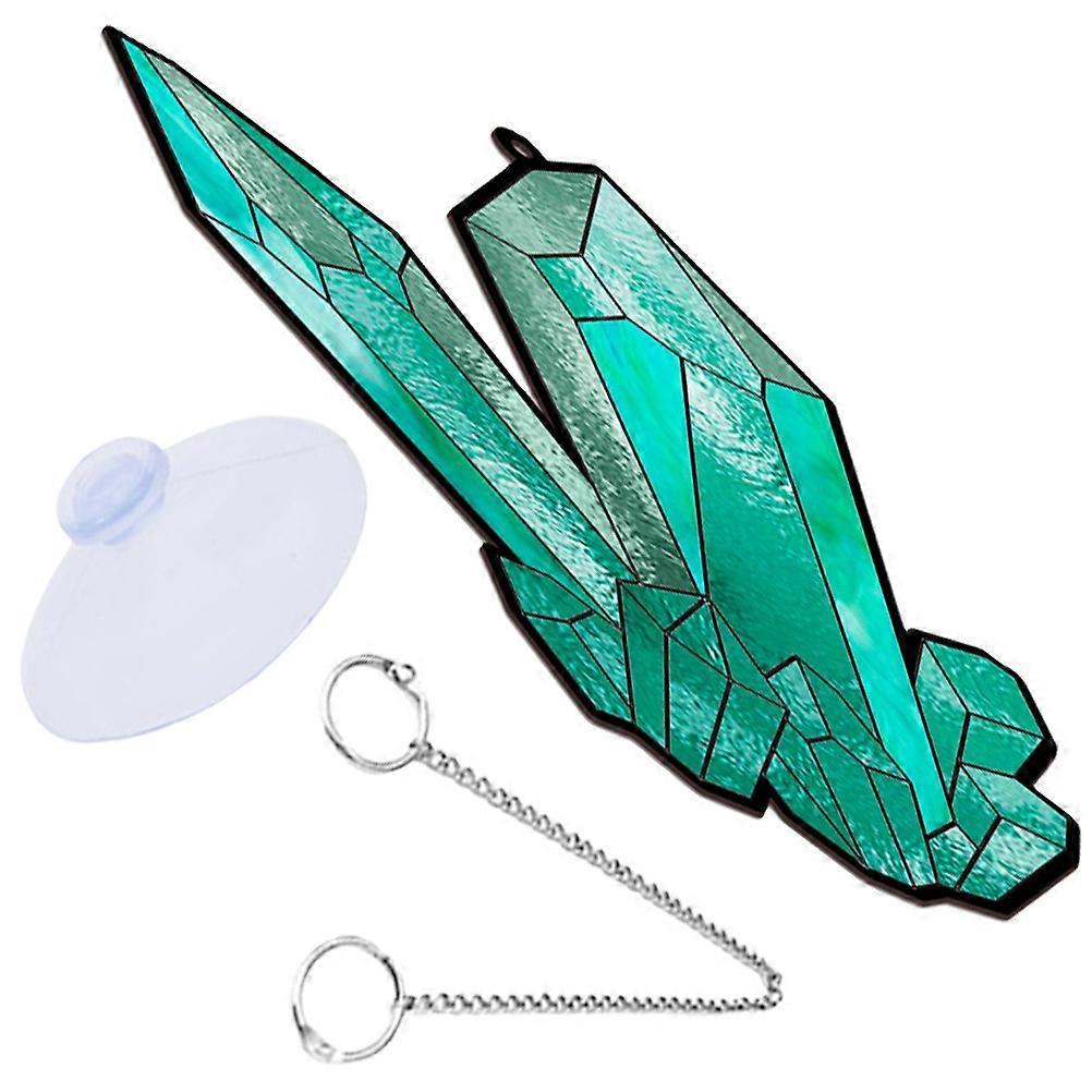 Acrylic Window Hanging Crystal Prism Pendant for Decorative Use 2Sets