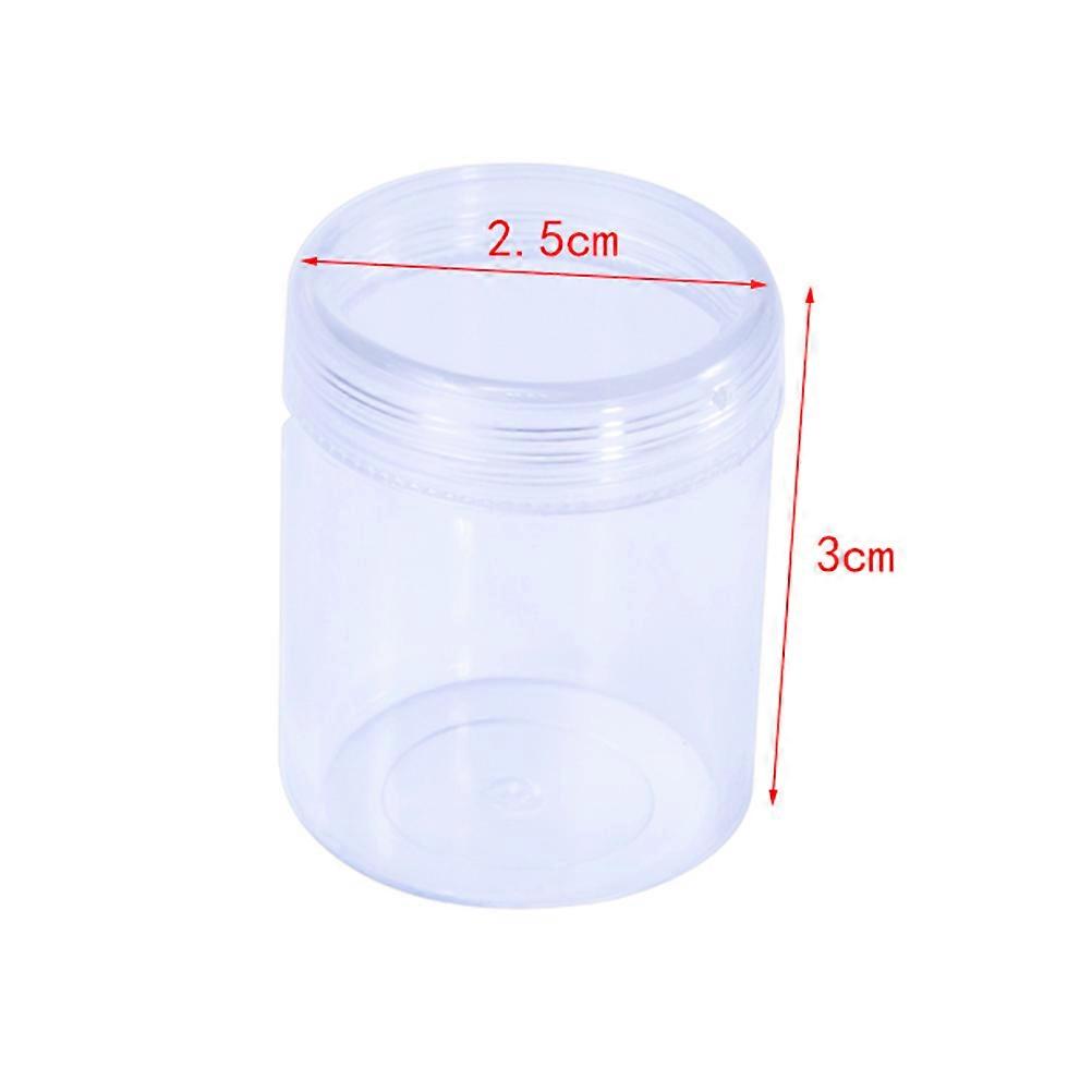 Travel Bottles Round Plastic Storage Containers for Cream 6Pcs