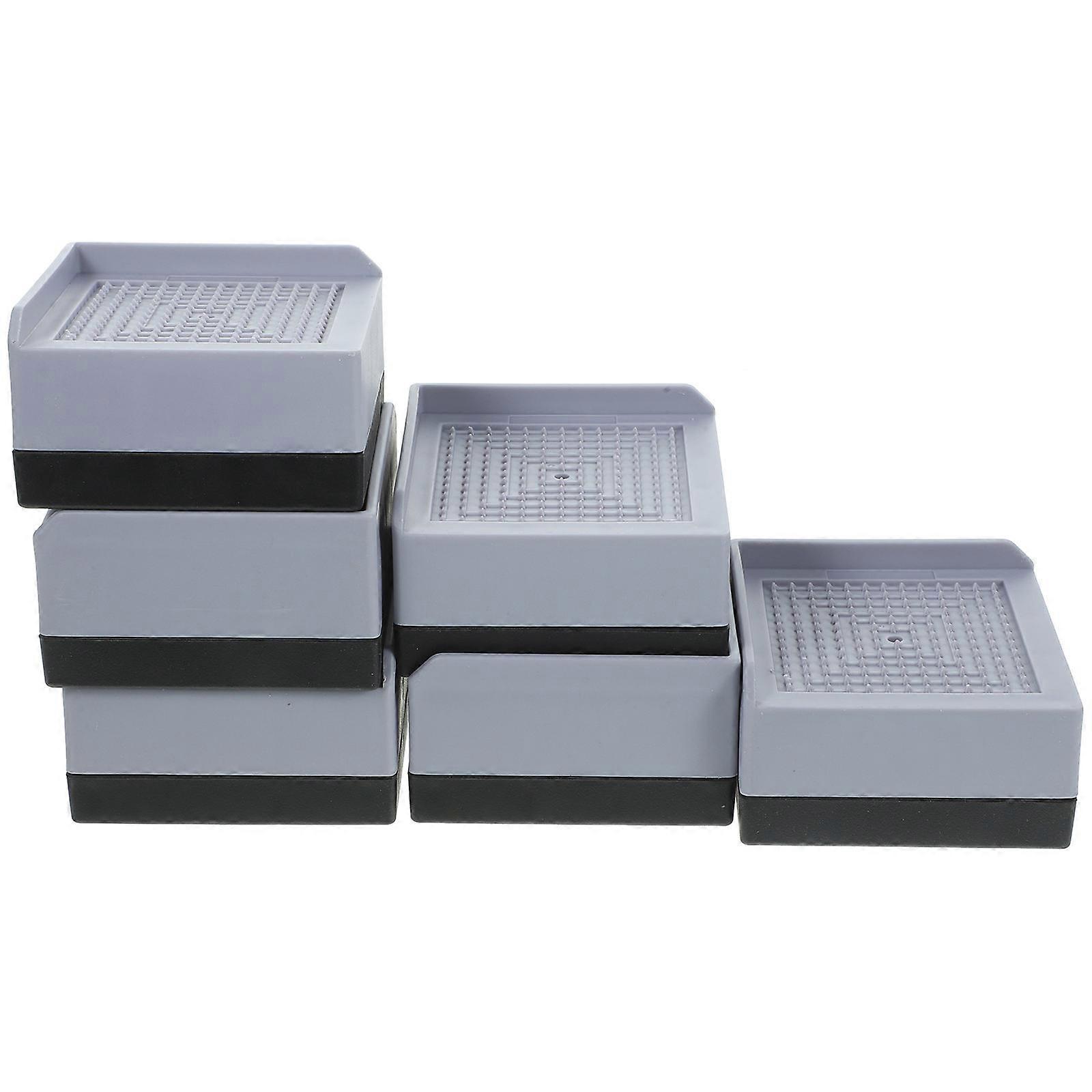 Furniture Riser Plastic Desk Riser for Bed Legs 12Pcs Home Use