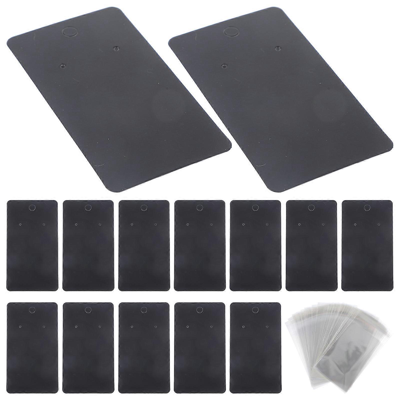 Earring Card Holder 3 Sets Black Jewelry Packaging Dangle Earrings Storage Practical Display