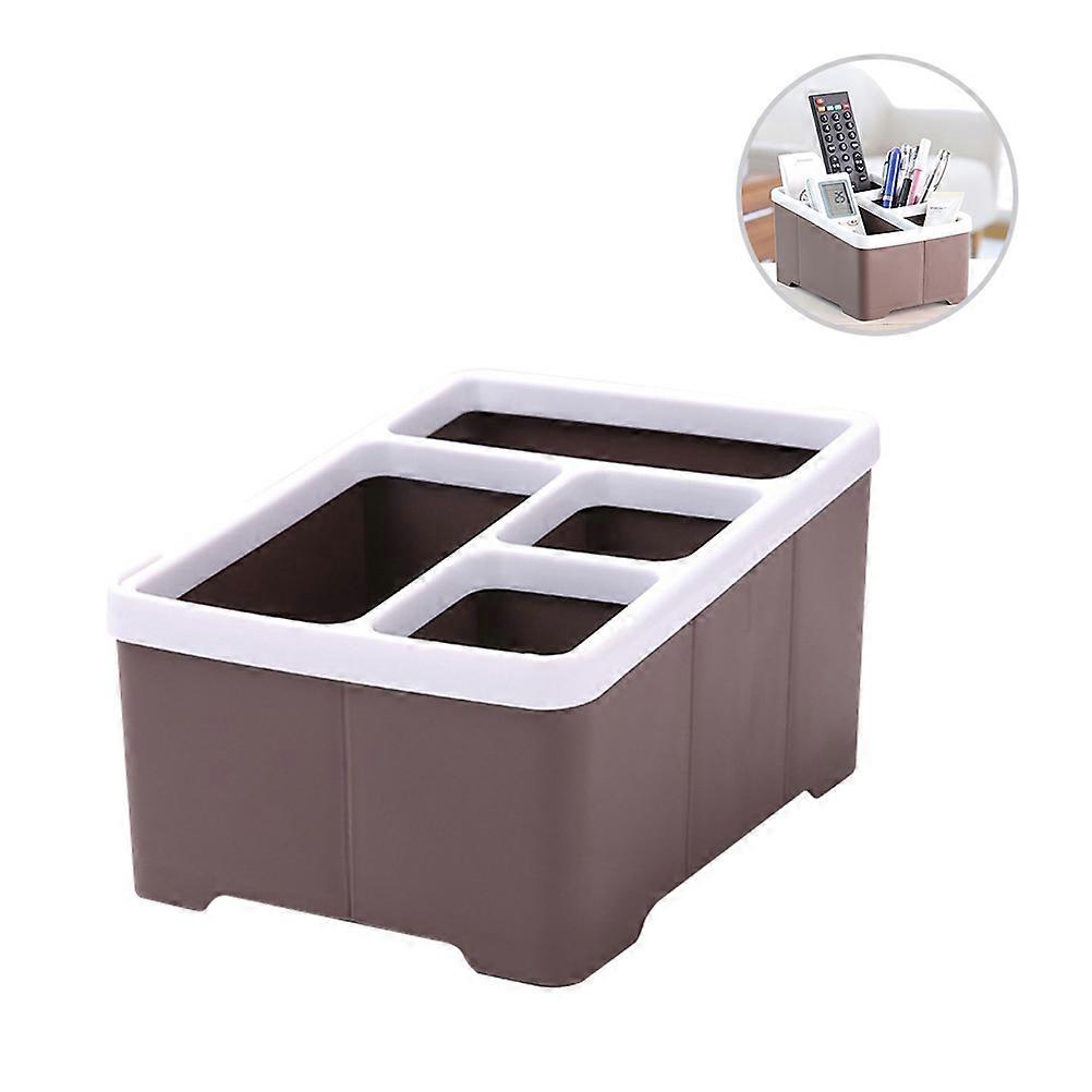 Cosmetic Storage Box Desktop Organizer Box for Stationery with Four Grids
