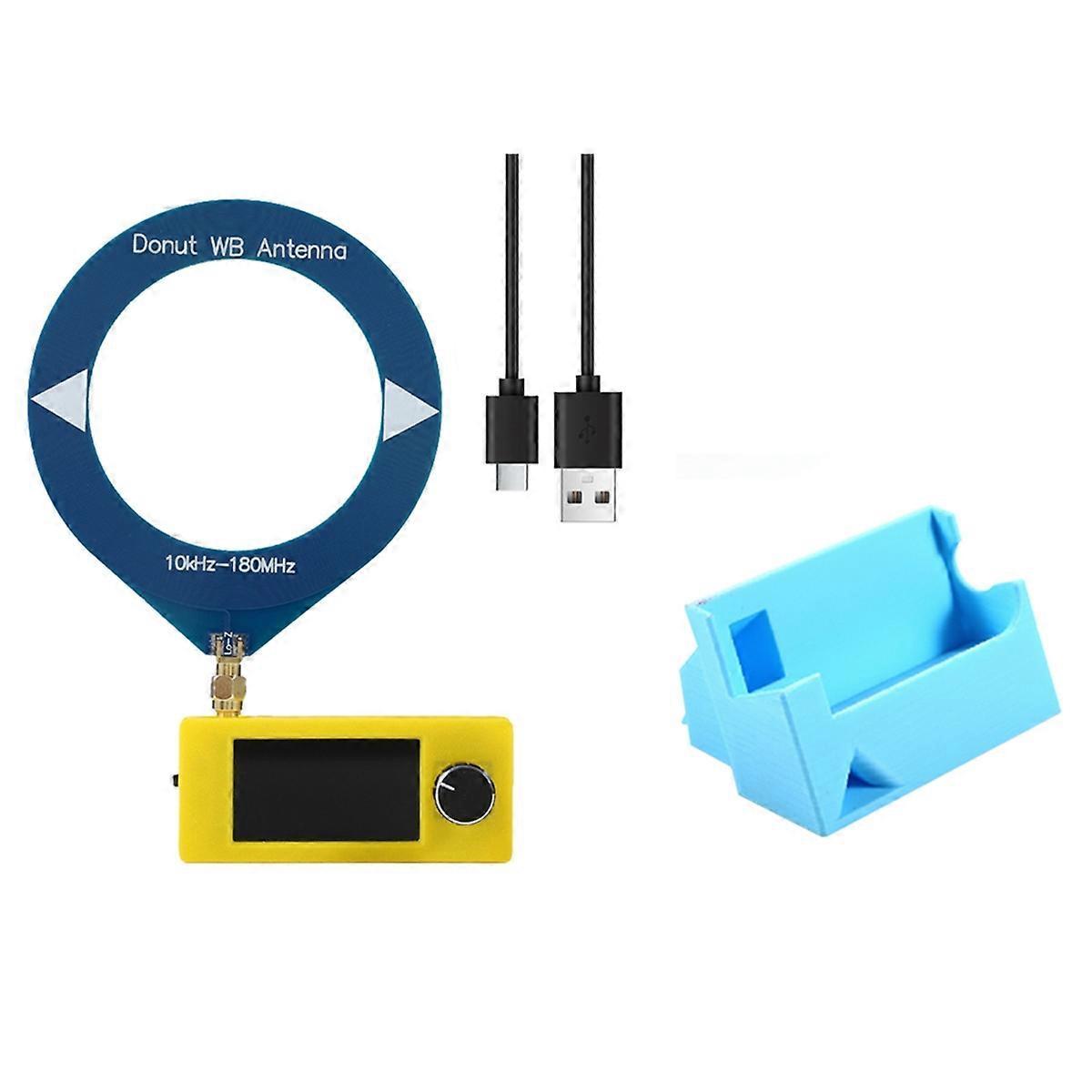 SI4732 Mini Radio Receiver Kit+3D Stand 10-180MHz 1.9inch Display