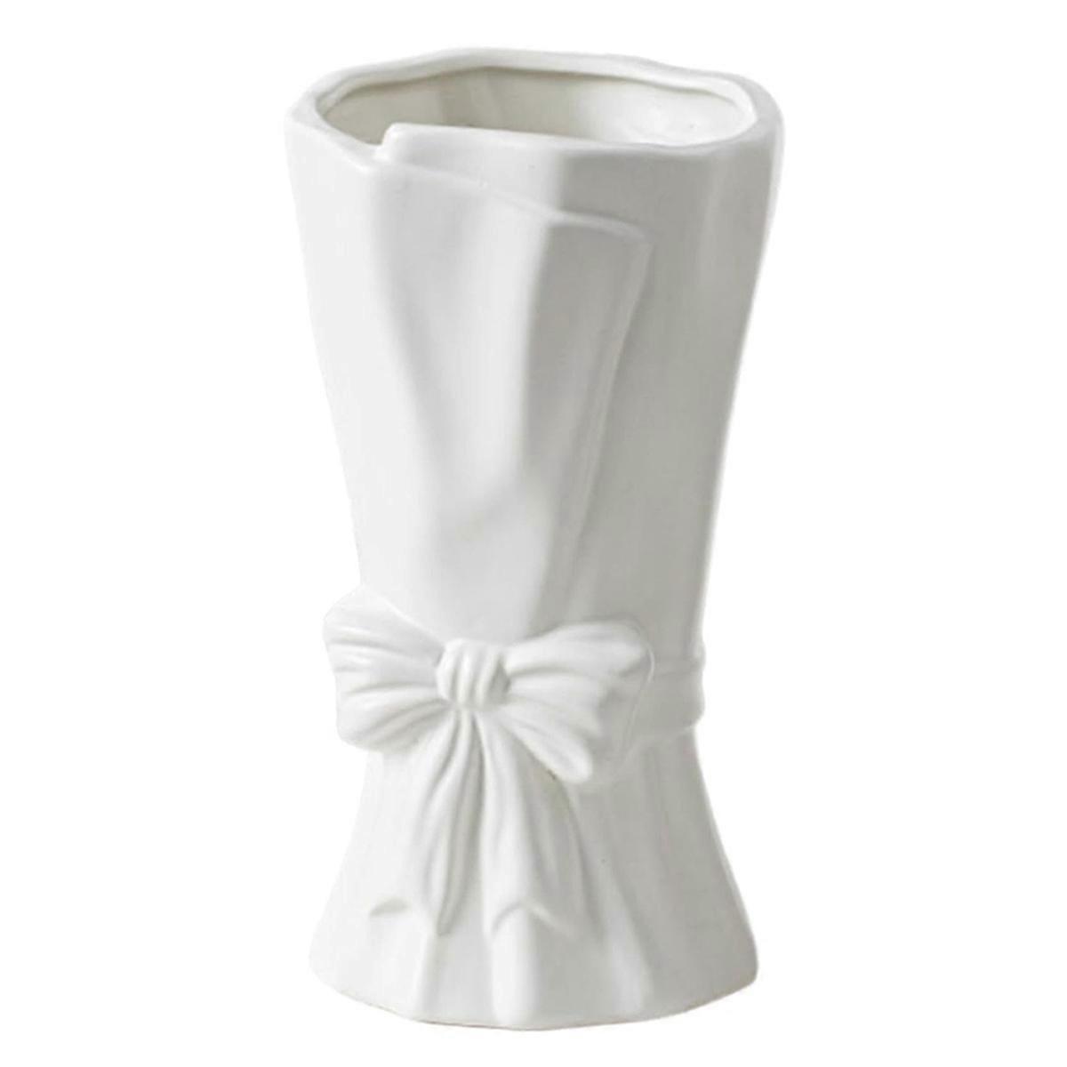 Simple Style Ceramic Vase Ornaments Hydroponic Flowers A