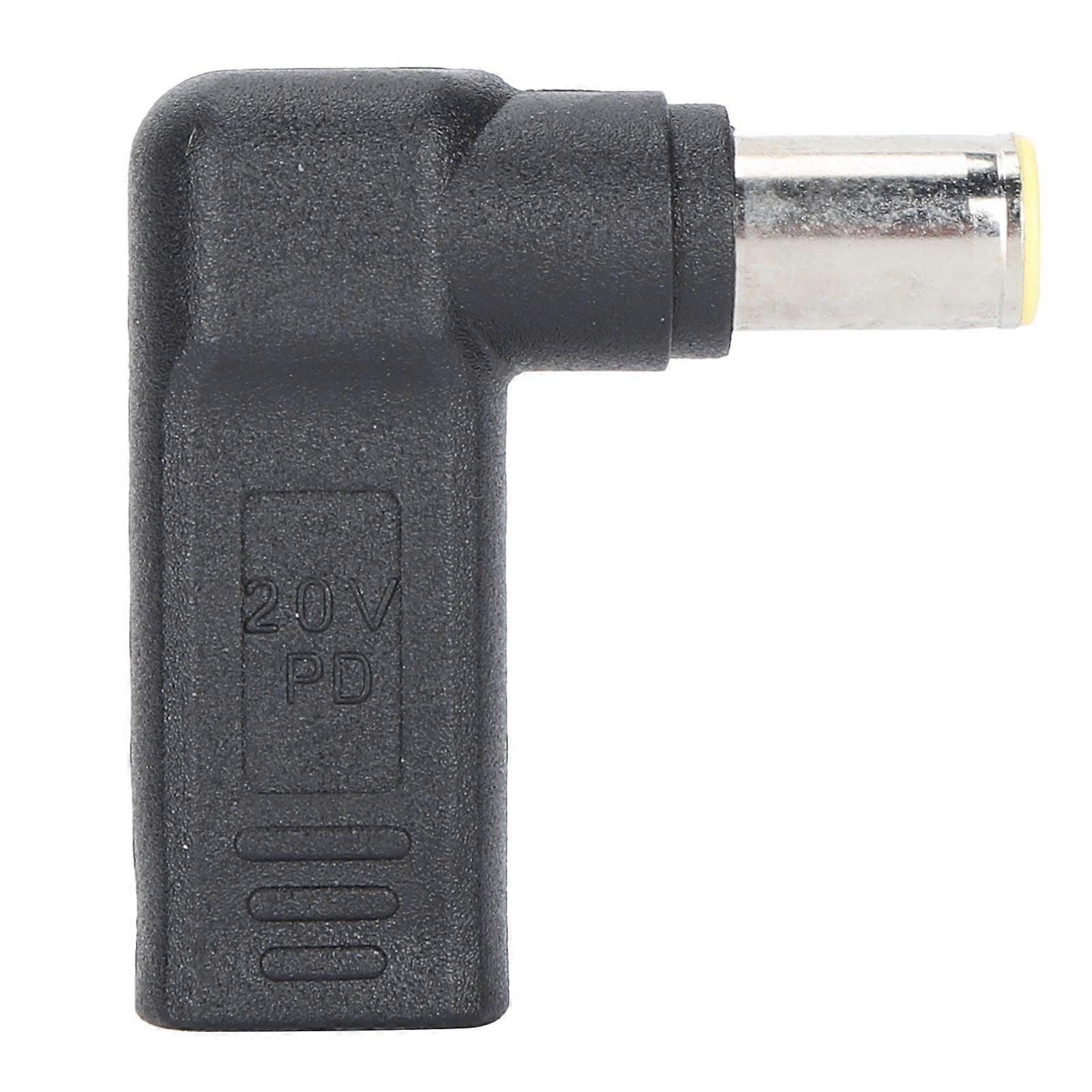 TypeC to DC Adapter Female to Male Plug 7.9x5.5mm Right Angle PD Connector Charging Device