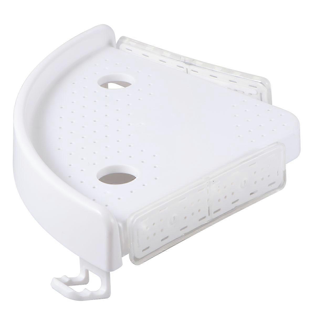 Bathroom Storage Holder Plastic Triangle Shelf for Corner Storage 1Pcs