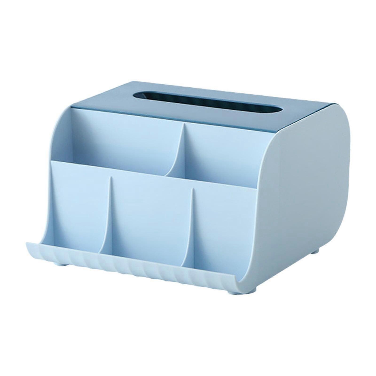 Facial Tissue Dispenser Box Cover Holder With Storage Multifunction Desktop Storage Box For