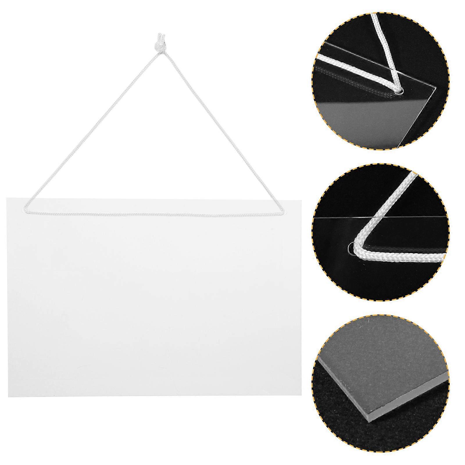 Acrylic Writing Board Hanging Memo Board for Home Use 5Sets