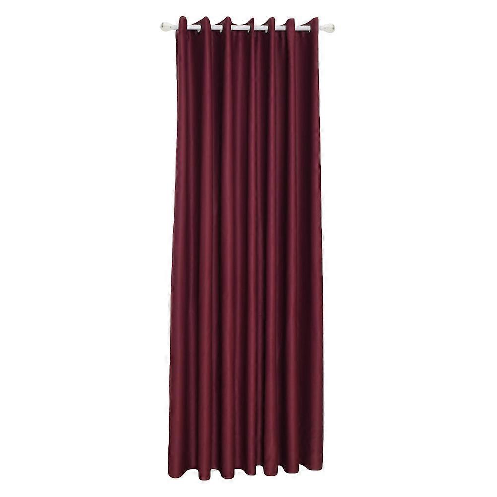 Dark Red Window Drapes Blackout Curtain for Energy Saving