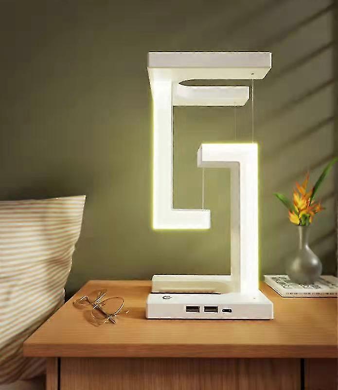 White LED Desk Lamp with Wireless Charging Function 26s
