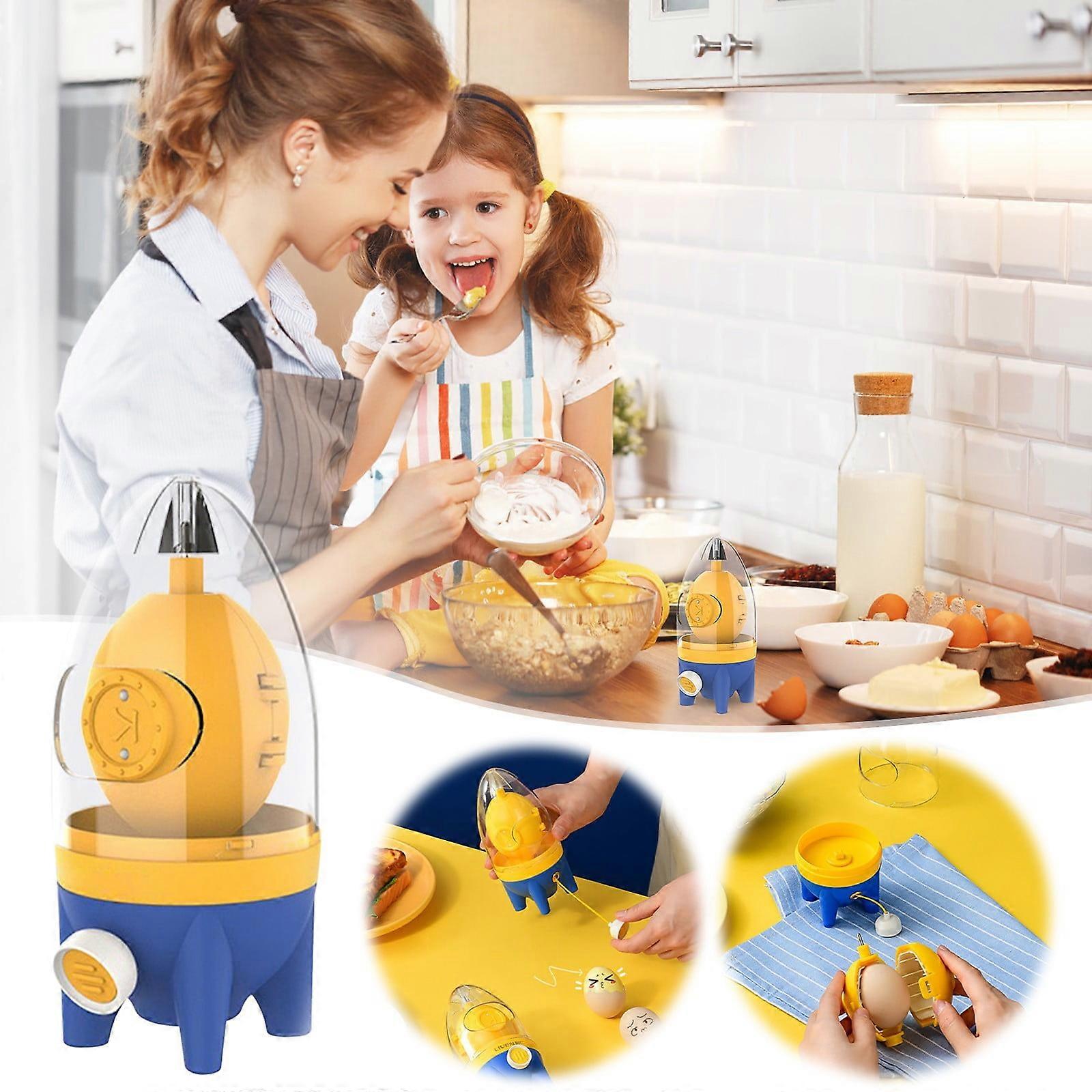 Manual Golden Egg Puller & Scrambler - ZKCCNUK Kitchen Gadget for Mixing, Turning, Homogenizing Eggs Compatible with Standard Cookware Clearance