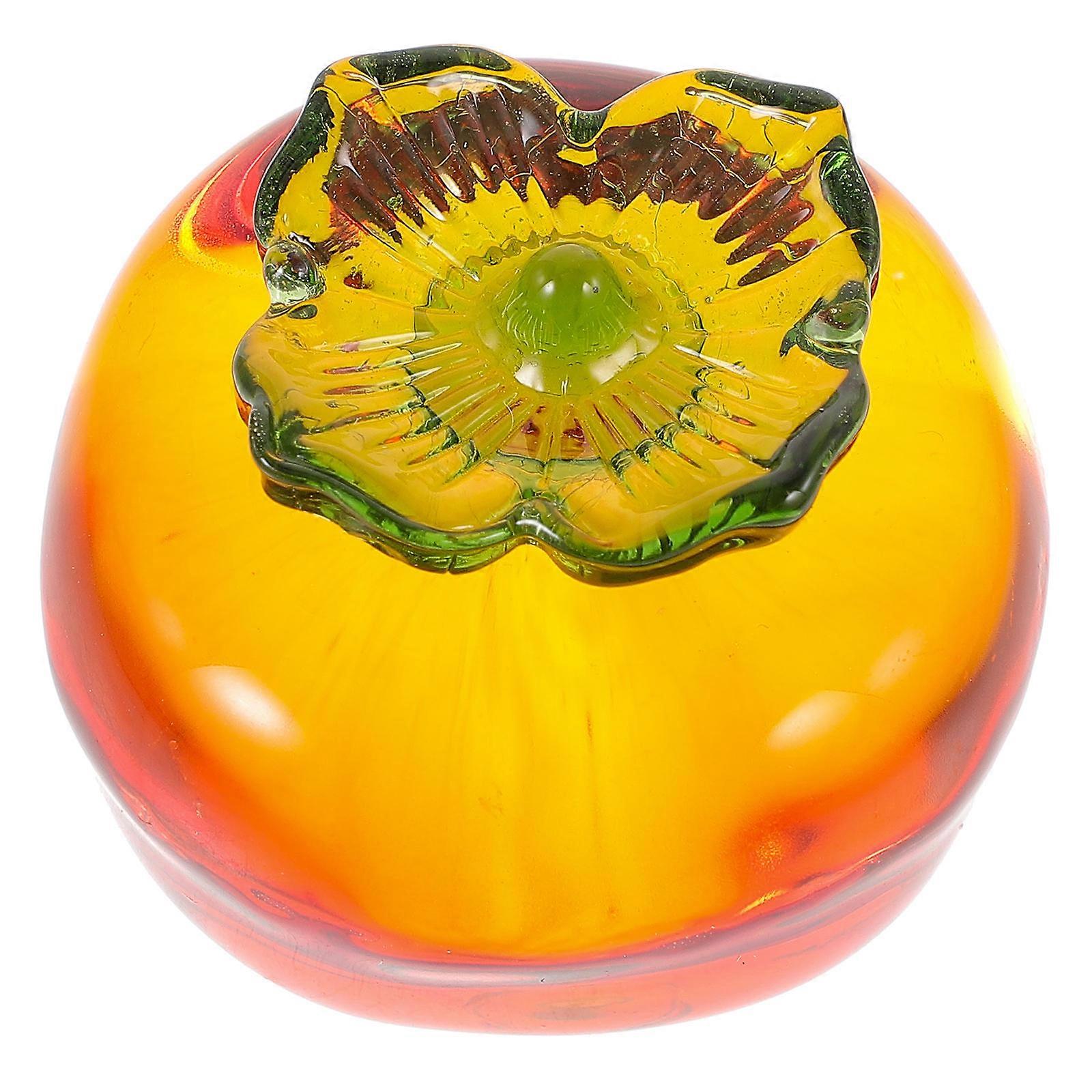 3Pcs Simulation Persimmon Decor Tabletop Craft Ornament Perfect For Office Party Decoration With Irregular Shape