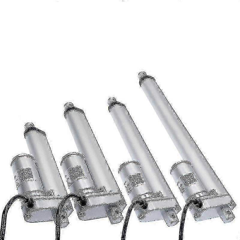 12v 24v 线性执行器 50/100/150/200/250mm 行程线性执行器电机 100/300/500/700/1000/1200/1500n
