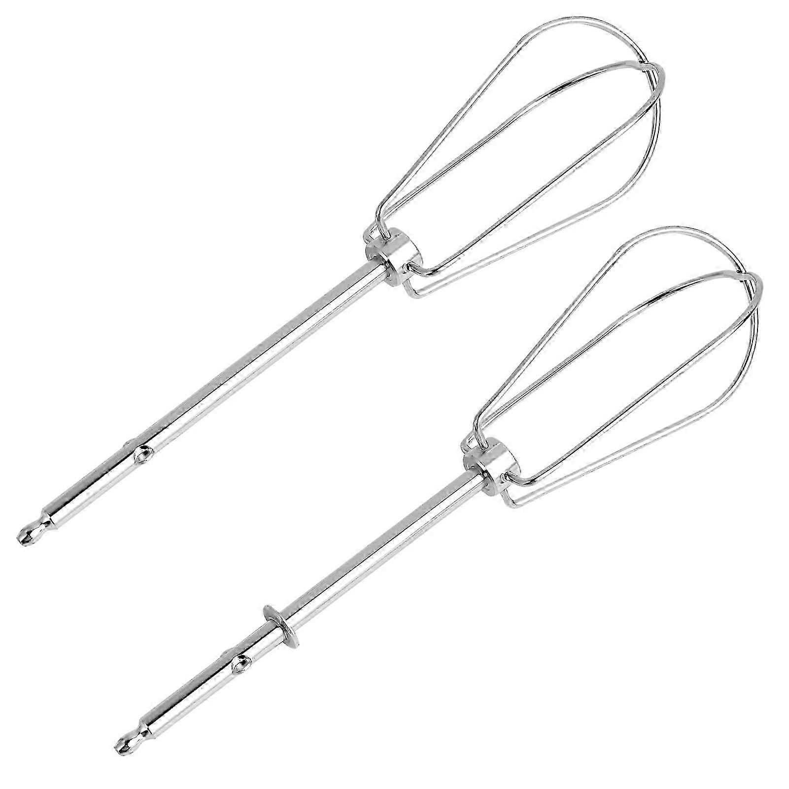 Stainless Steel Whisk Set of 2, High Quality Replacement Whisks for Carbide Food Processor Models, Left and Right Use