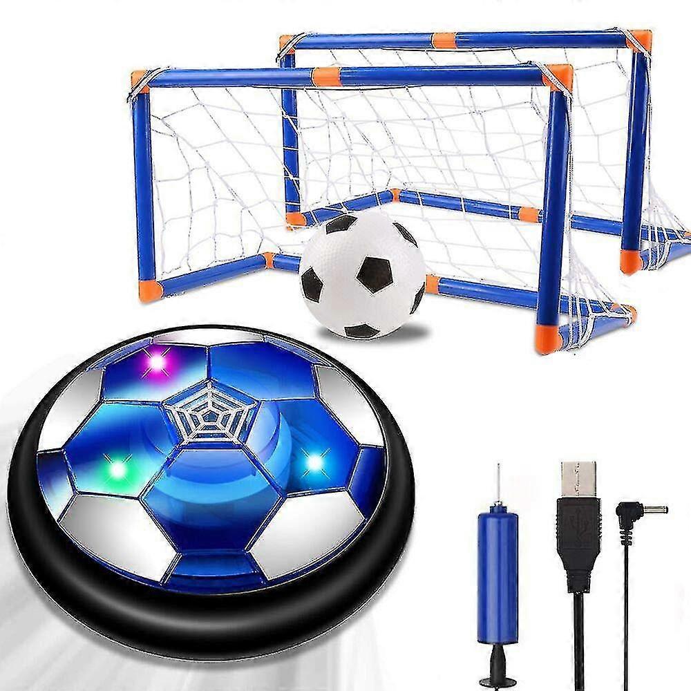 Hover Soccer Ball Set Rechargeable Air Power Soccer with 2 Goals Hovering Soccer Ball with LED Lights Foam