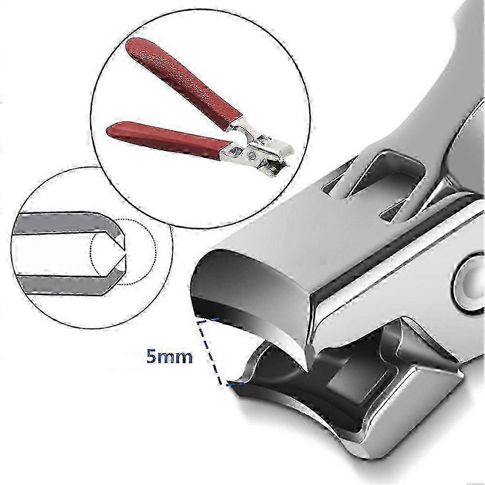 Ultra Sharp Nails Clippers, Wide Jaw Opening, AntiSplash Portable Clippers