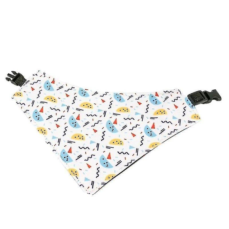 Bird Cage Bird Baths Pac-man Pattern Pet Scarf Three-layer Thick Waterproof Saliva Towel Size: Xl