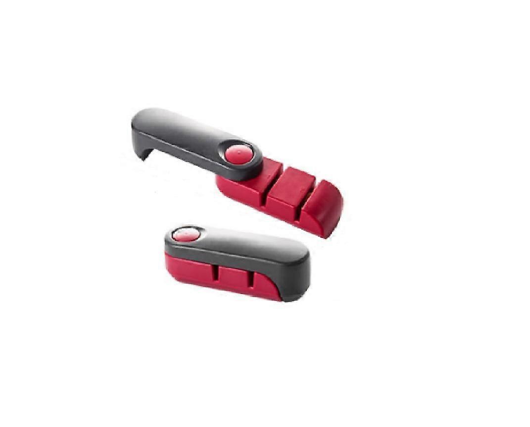 Rota - Compact Steel Blade Knife Sharpener - Compact Kitchen Knife Sharpener - Gray and Red