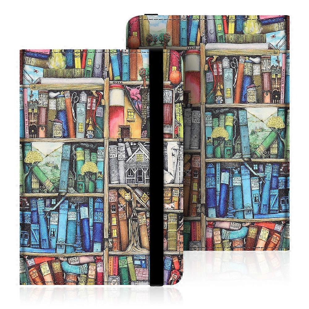 Universal 6 inch E-book Cover with Hand Strap for Kindle Paperwhite Painted Case for Kobo Boox Protective Slimshell