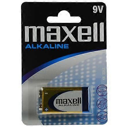 Pile alcaline Maxell 9 V, 6LR61, 1 pièce.