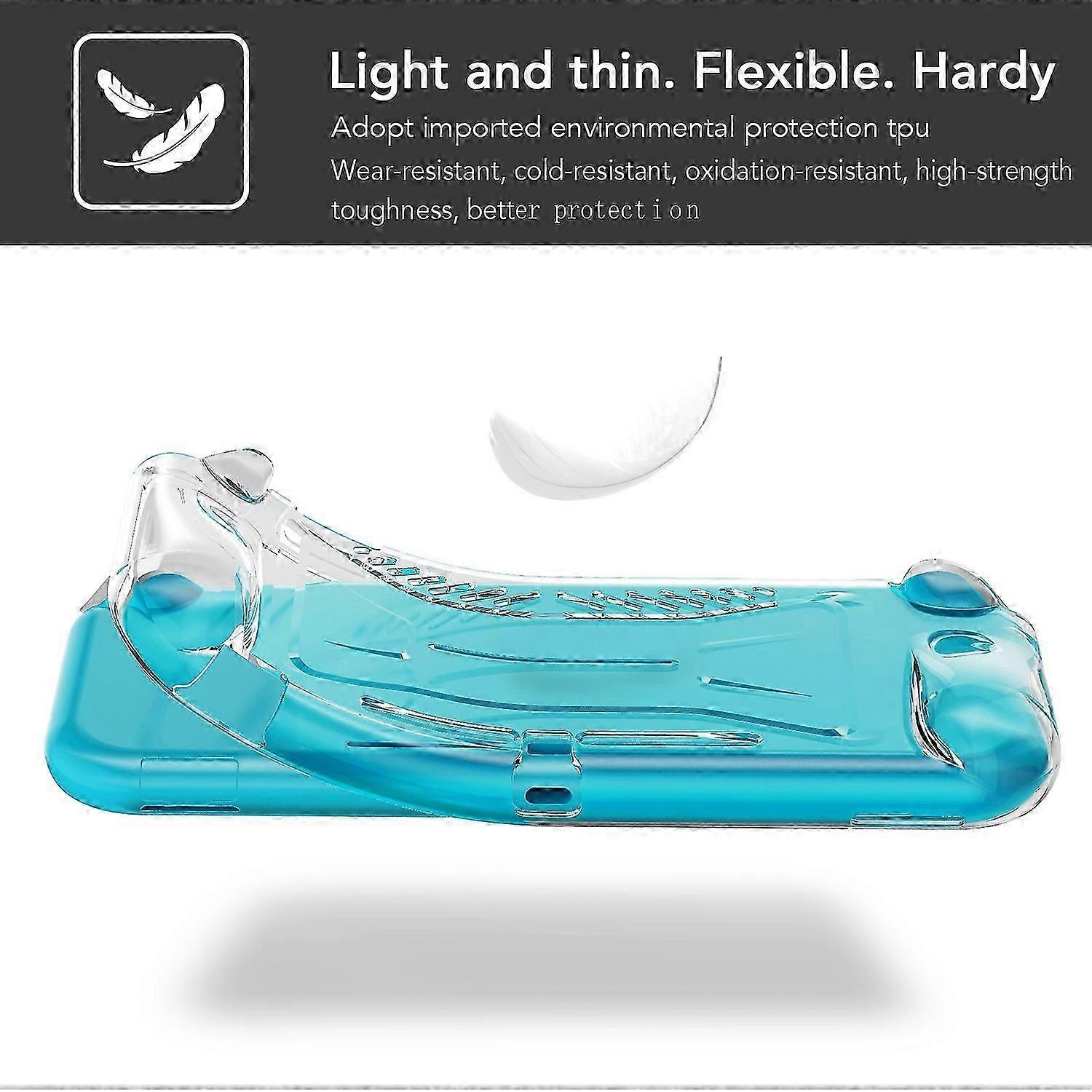 E9t Clear Shockproof Soft TPU Phone Protection Case for Nintendo f6y Switch Lite Console