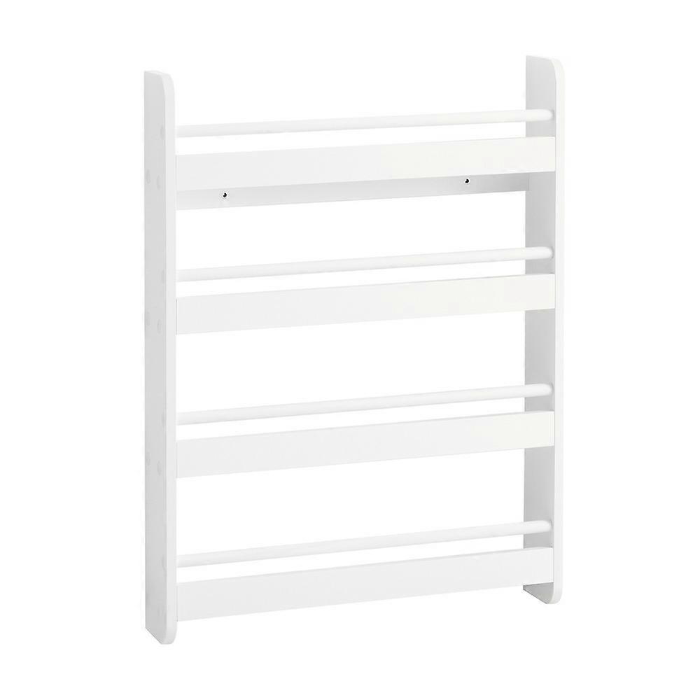 Bibliothèque murale à 4 niveaux pour enfants étagère de rangement étagère daffichage barre en pin su