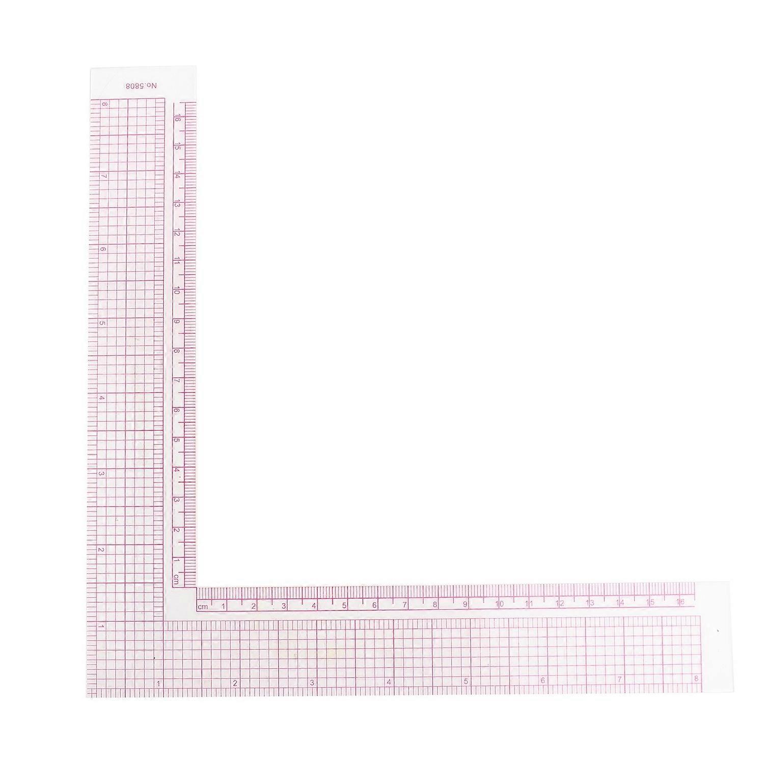 Plastic L Square Shape Sewing Measuring Measure Ruler Professional Tailor Craft Tool (5808)