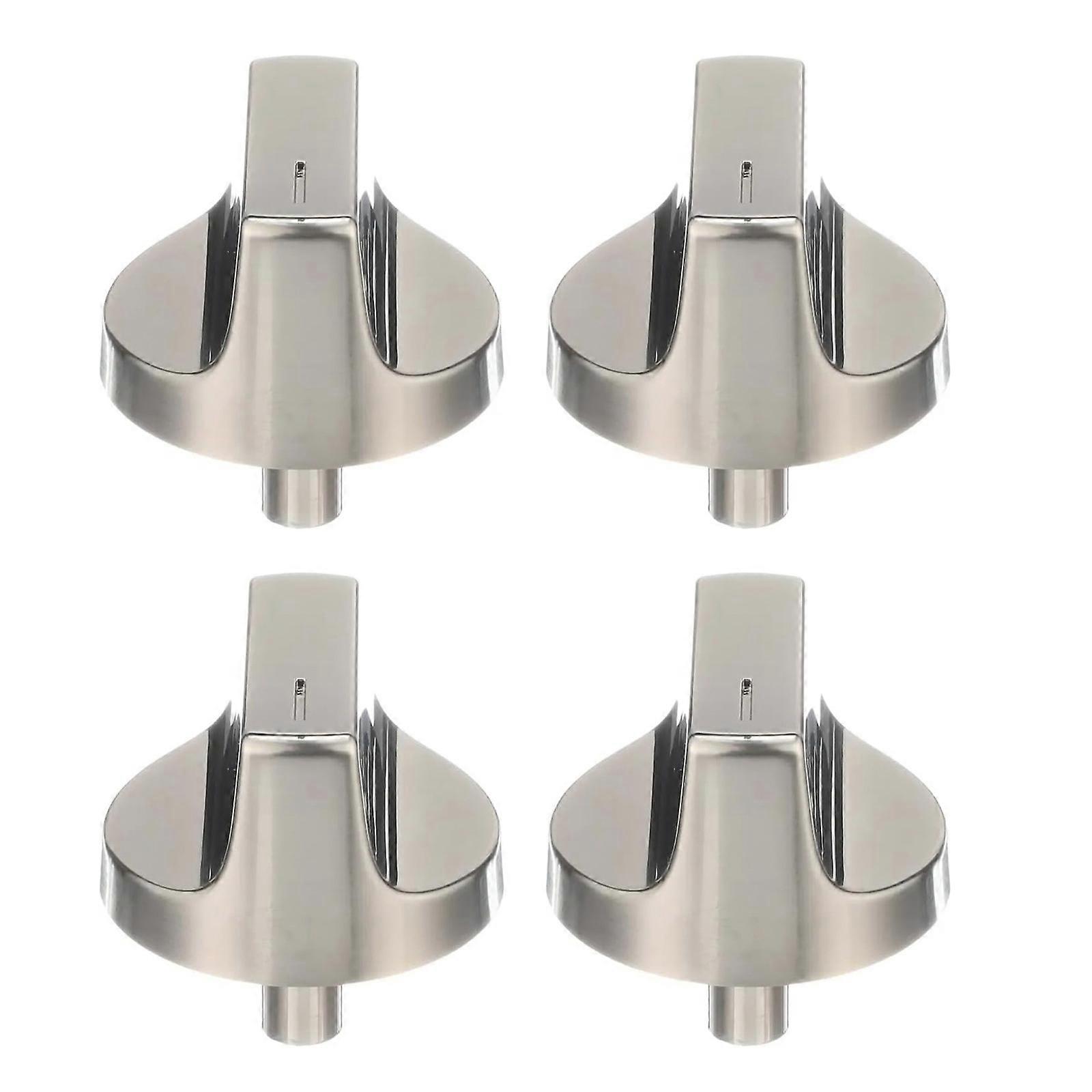 Pack of 4 Gas Cooker Handle Replacement Control Knob Plastic Texture Smooth Turning Accurate Heat Adjustment for Cooker Multicolor