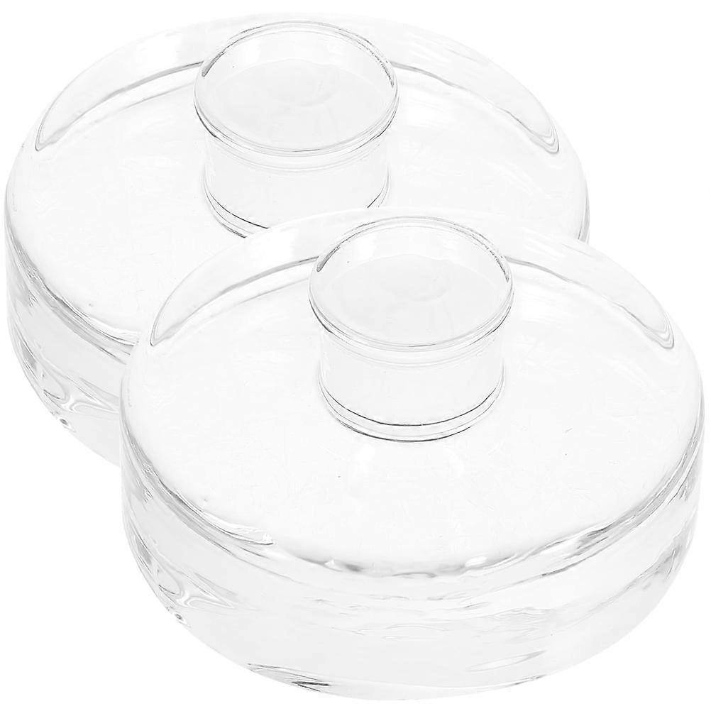 Mizh 2Pcs Fermentation Weights Heavy Fermenting Lids Mason Jars Fermentation Glass Weights