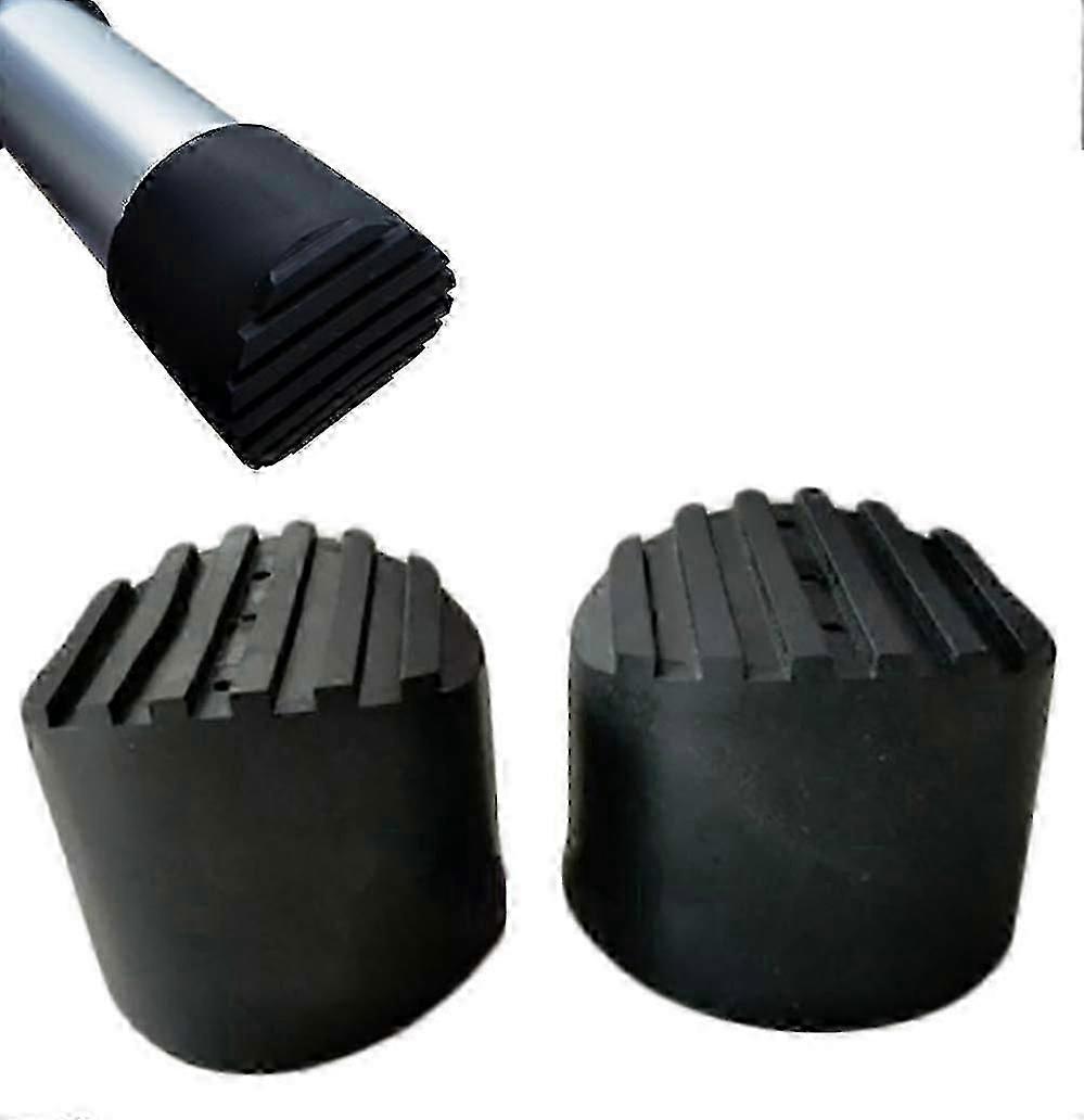 Rubber replacement feet for extension ladder - 2 pcs non slip telescoping ladder feet 72mm