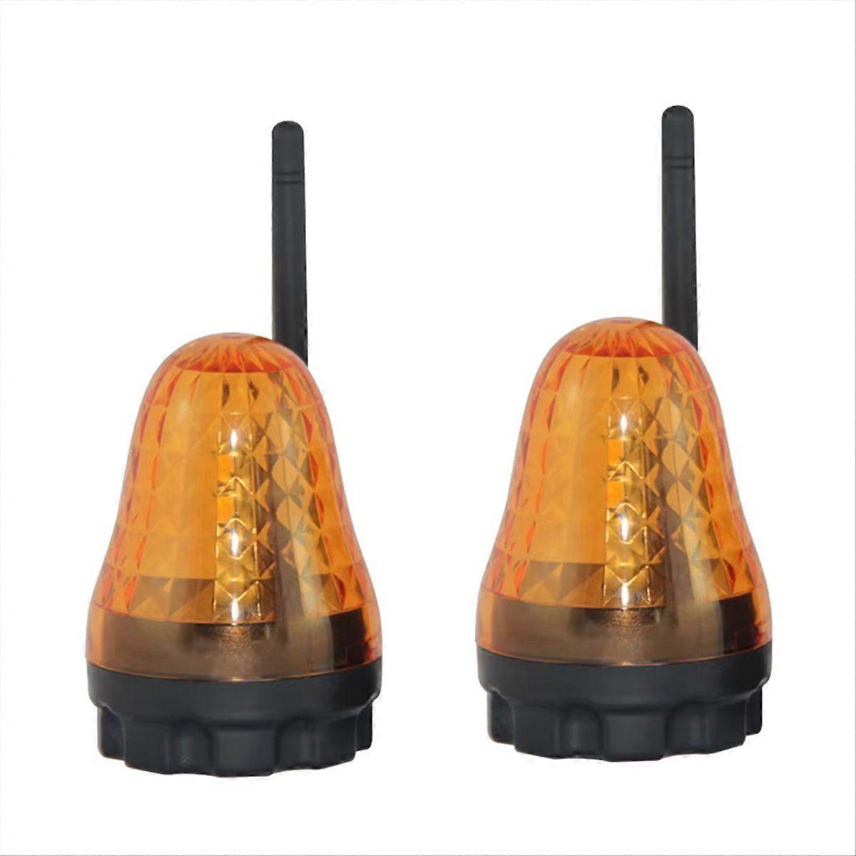 2Pcs LED Warning Beacon Light AC12-265V Universal Alarm Signal Lamp for Automatic Gates Garage Door