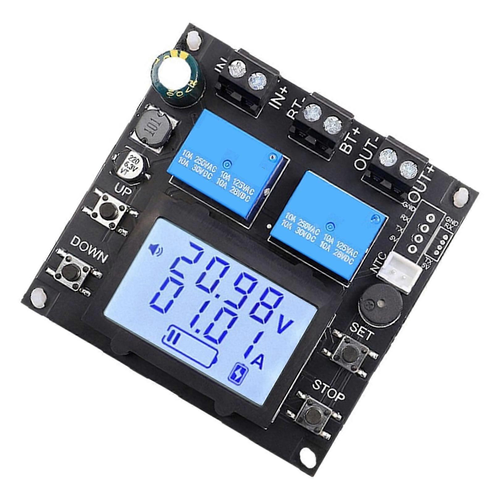 Intelligent Power Managements System DC10V 110V 10A Relays  LCD Screen Programmable Delay Function For Lithium Batteries Multicolor