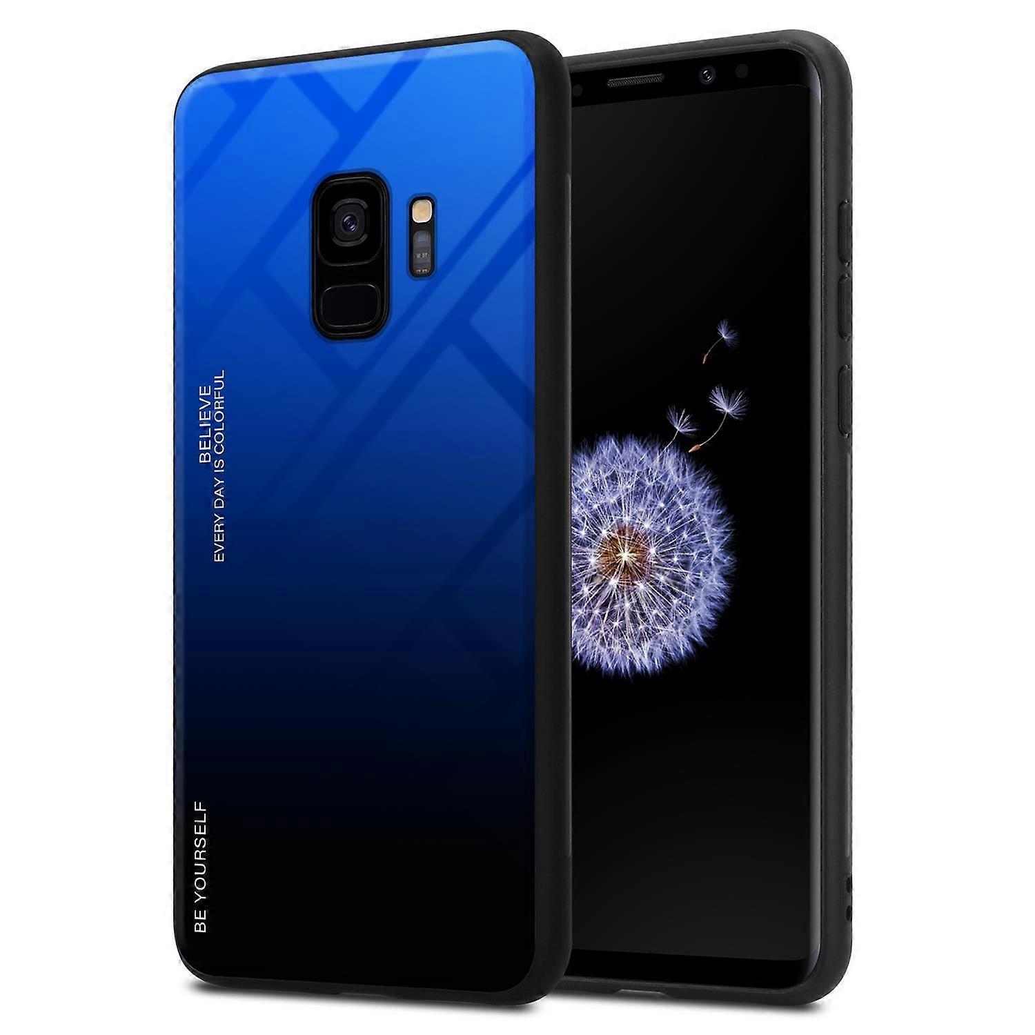 Θήκη Samsung Galaxy S9 TPU - Πίσω κάλυμμα με προστατευτικό γυαλί - Δίχρωμο