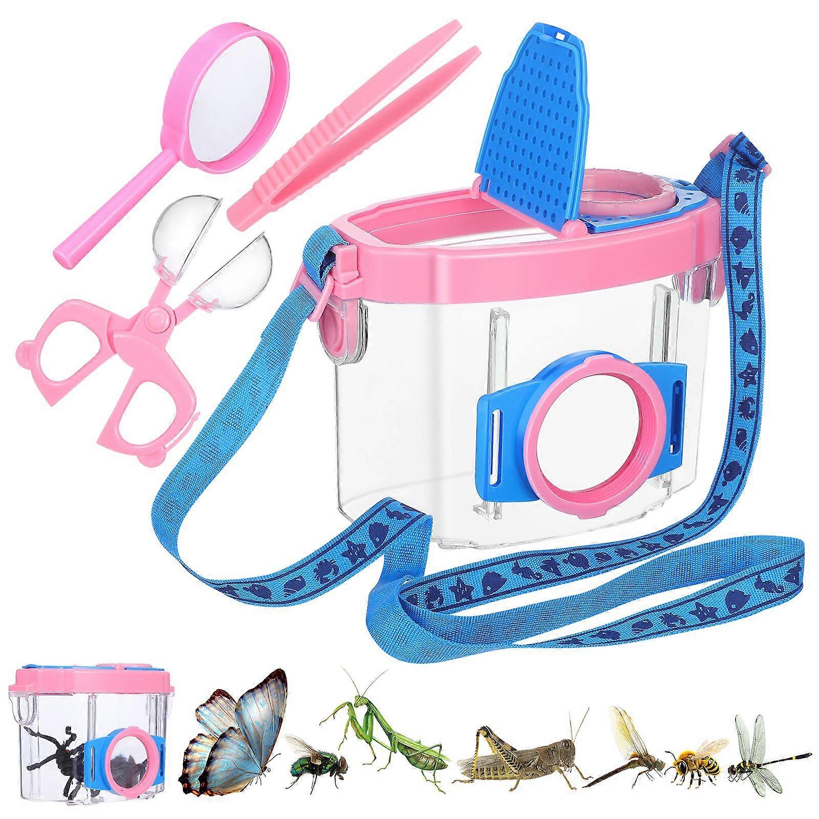 1 Set Outdoor Explorer Kit Insect Observation Magnifier Box Insect Viewer Container Kit