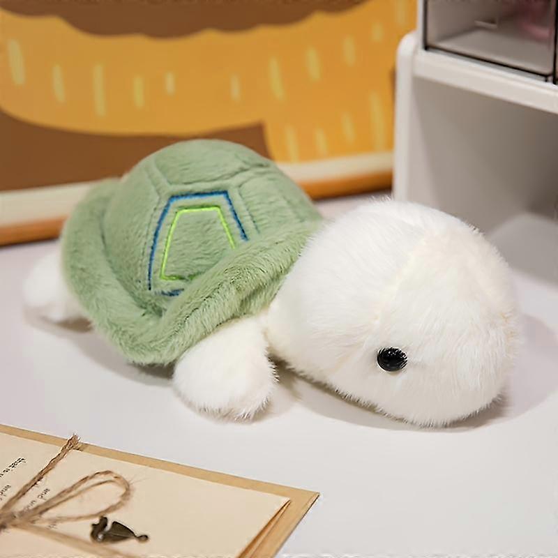 25cm/9.84in Cute little turtle plush toy, ocean animal doll, kawaii and comforting turtle, soft and cuddly to the touch, a must-have for sta