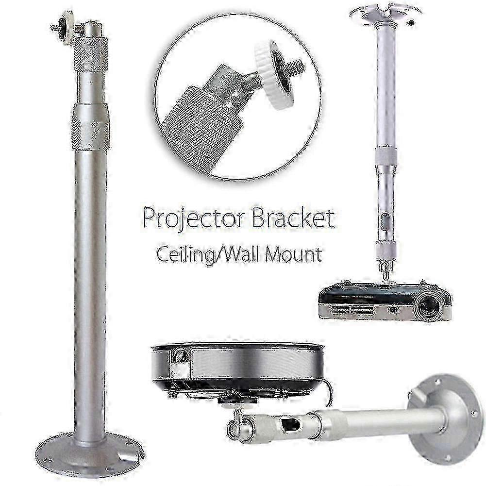 Universal Projector Ceiling Wall Mount Bracket for Screens up to 40cm with Aluminium Construction and 15kg Capacity