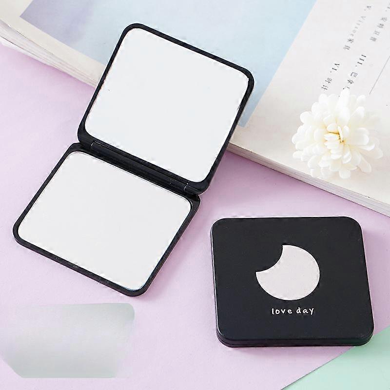 Portable Makeup Mirror Dressing Mirror Princess Mirror Folding Portable Portable Mini Double-sided Small Square Mirror