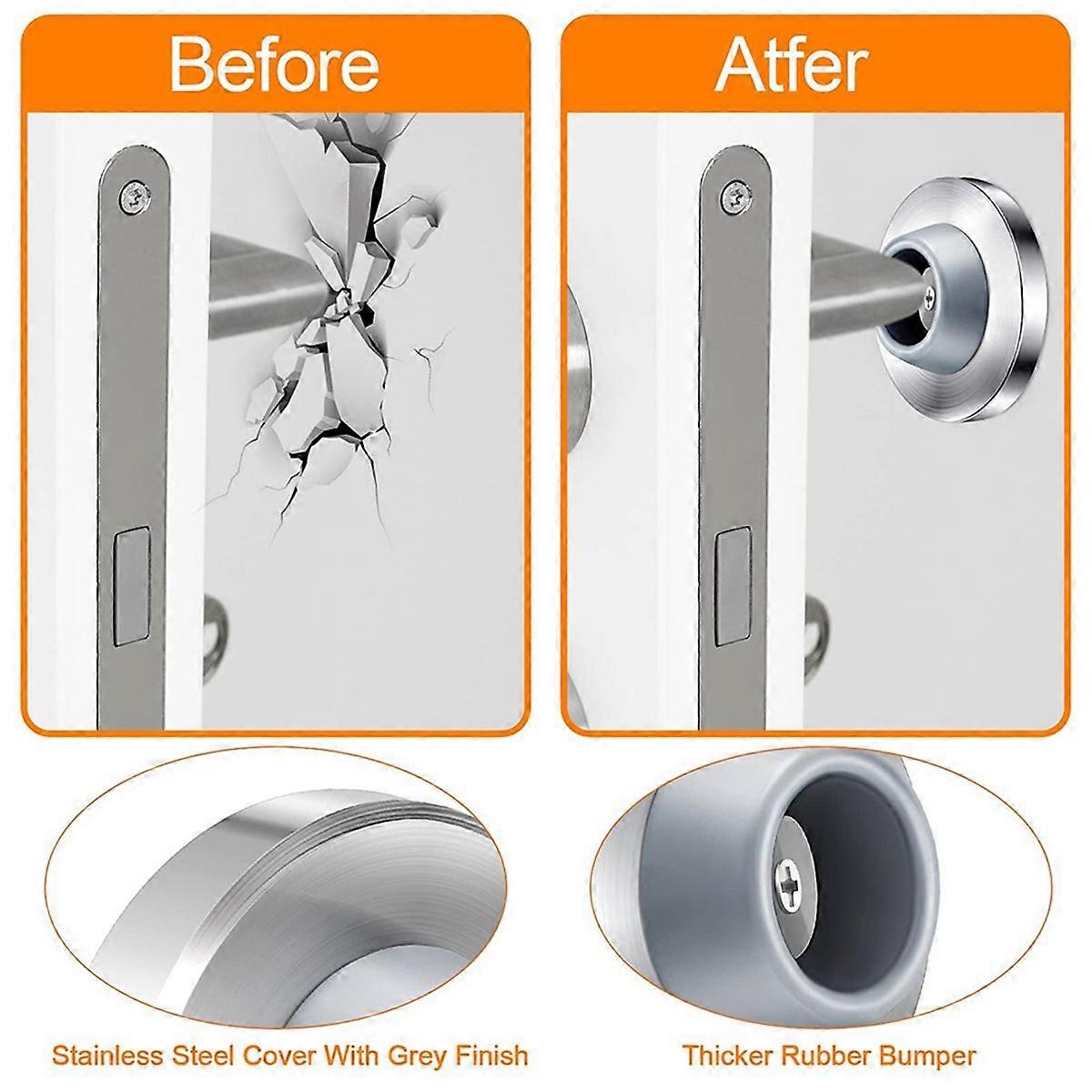 4pcs Concave Wall Door Stopper