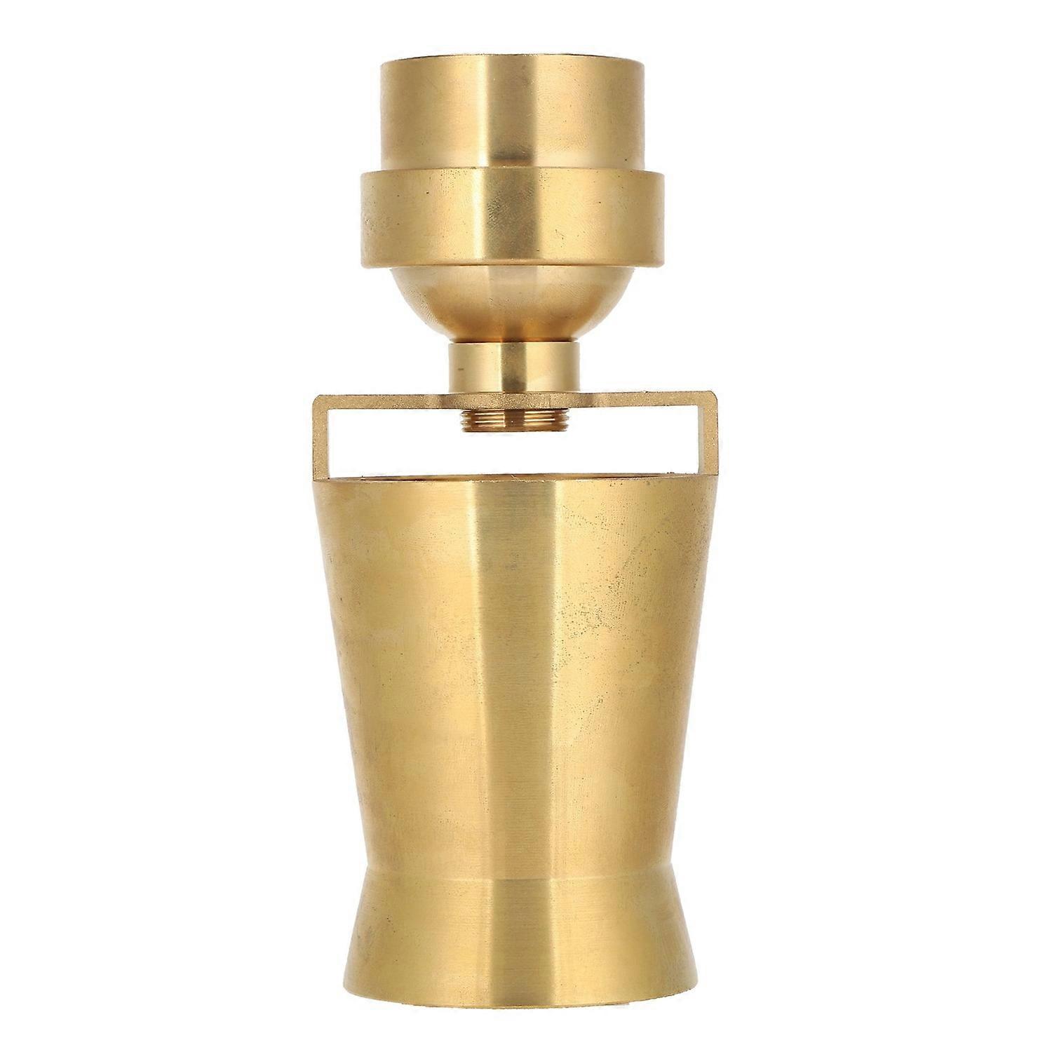 Water Fountain Nozzle Spray 1.5 Inch Internal Thread Brass Easy to Install Ice Tower Nozzle for Pond