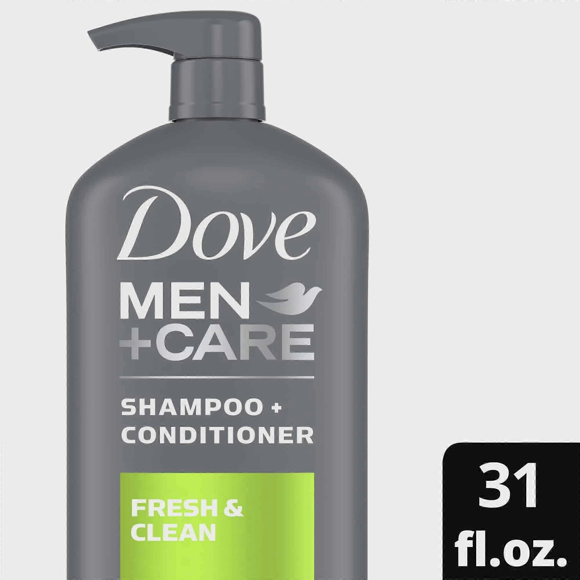 Dove Men+care 2 In 1 Shampoo And Conditioner, Fresh & Clean, 31 Oz