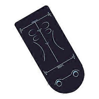 Nonslip Fitness Mat for Ab Wheel Workouts Wear Resistant TPE Construction and Measurement Markings  Red