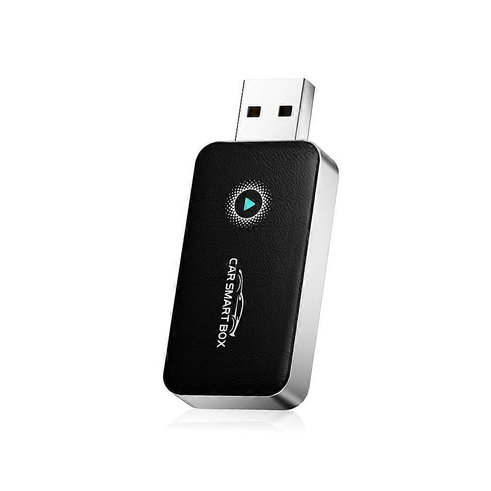 2-in-1 Wireless CarPlay & Android Auto Adapter Plug & Play CarPlay Dongle Converts Wired to Wireless Black