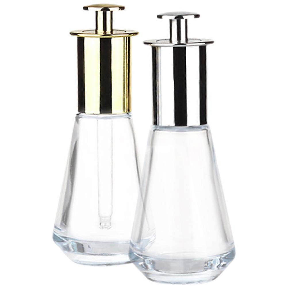 2pcs Essential Oil Dropper Bottles Leakproof Press Dropper Bottles Small Dropper Bottles
