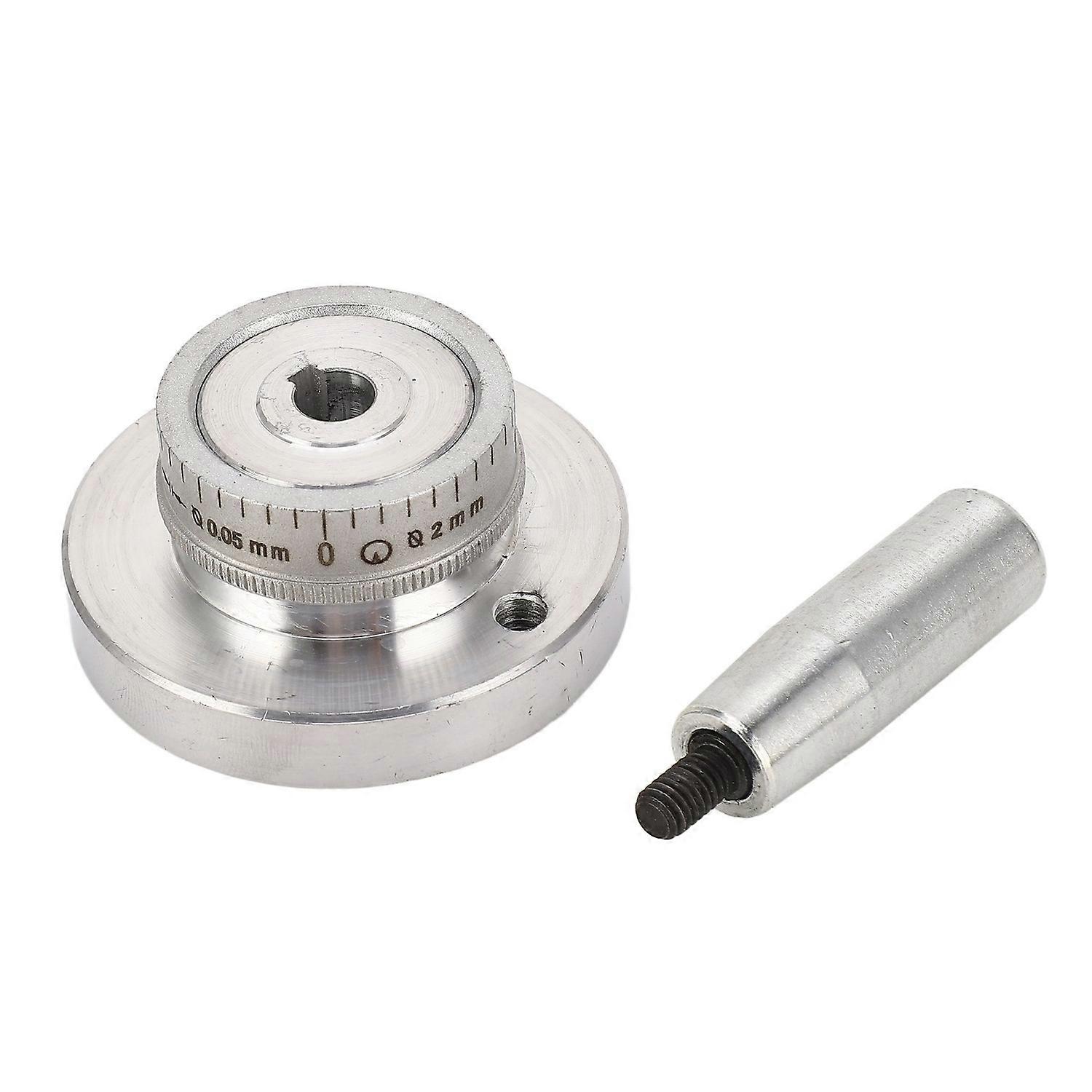 58mm Machine Tool Handwheel with Handle Aluminum Alloy Hand Wheel Replacement for 0618 CJ18A 7x12 7x