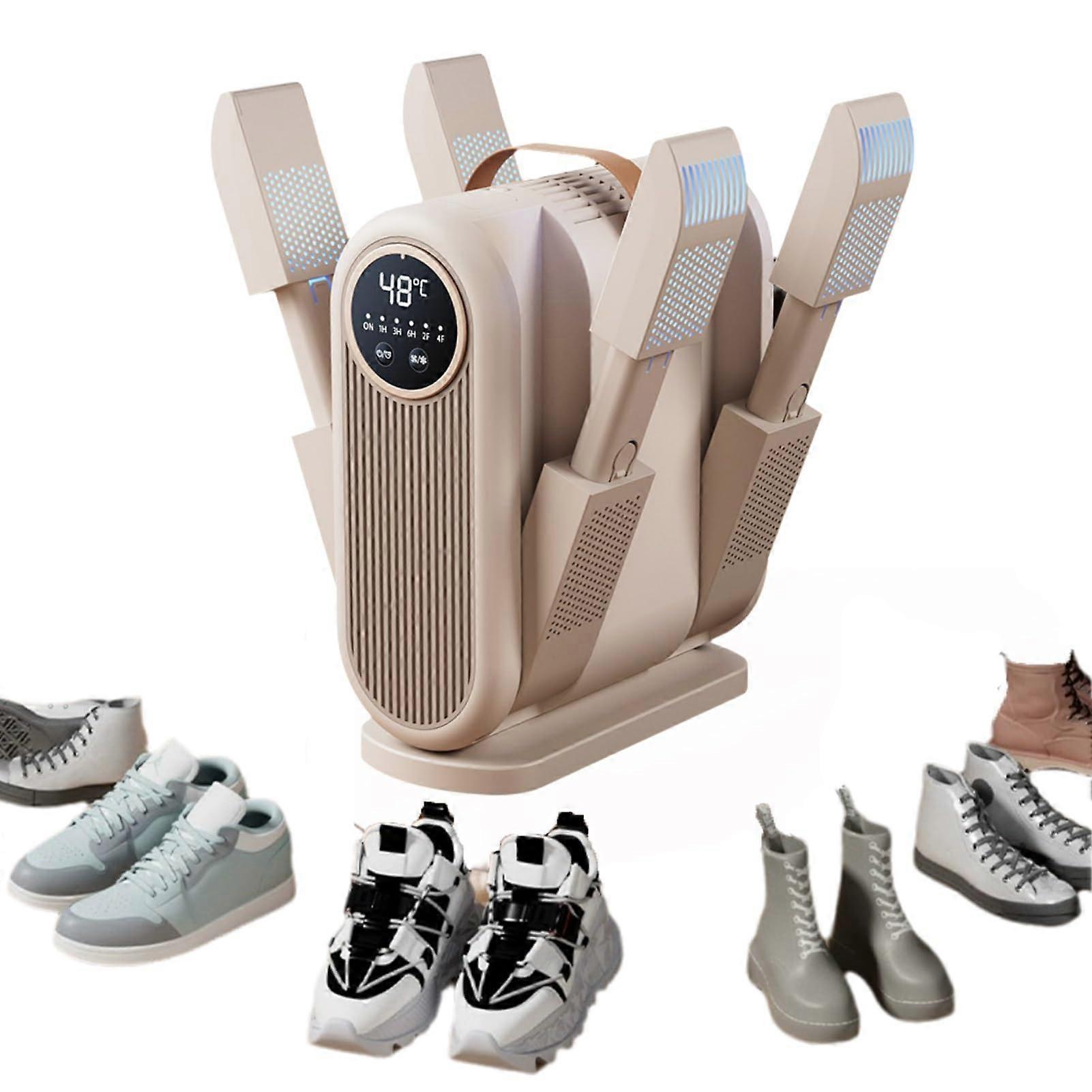 Portable Boot and Glove Dryer with Adjustable Hot Air Blower and Timer for Shoes and Ski Boots