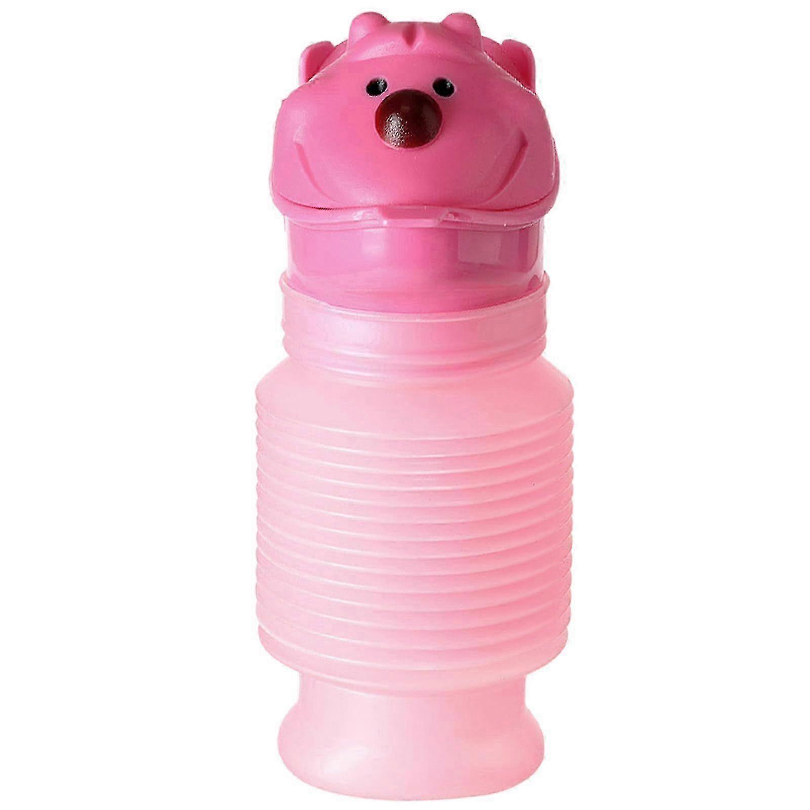 Retractable Urinal, 600ml Portable Mobile Toilet Potty Urinal for Men and Women, Reusable Emergency Urinal for Camper Travel Traffic Jam (Pi