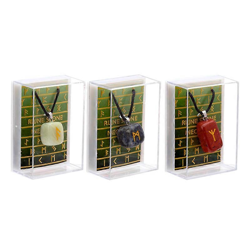 Gemstone Rune Necklace 1 Pack