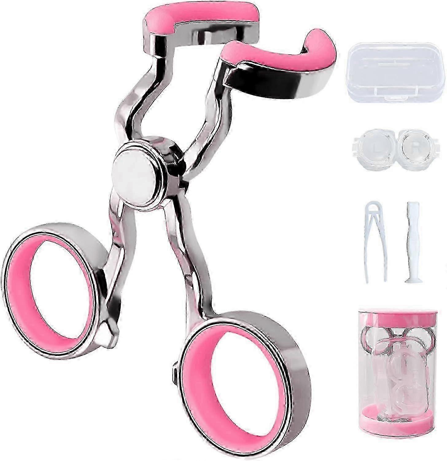 2025 Contact Lenses Applicator, Soft & Easy Eye Opener Wearing Aids with Contact Lens Case, Tweezer, Suction Stick Handler, Remover & Applicator Tool,