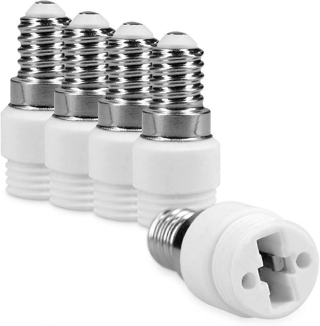 5x socket adapter - E14 to G9 socket converter - Bayonet base lamp holder adapter for halogen LED bulbs