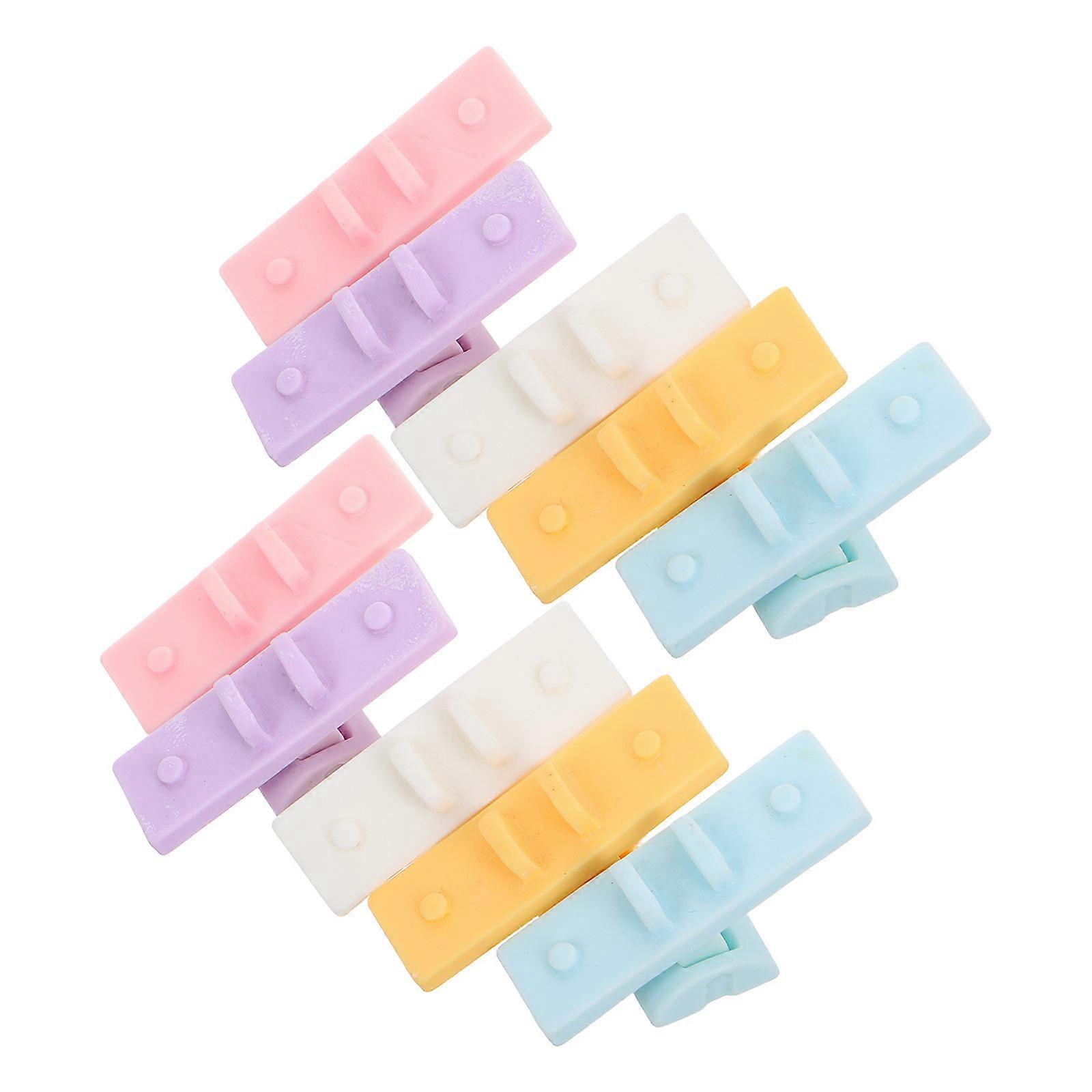Assorted Color Micro Miniature Seesaw Resin Model for Decor 10Pcs Set