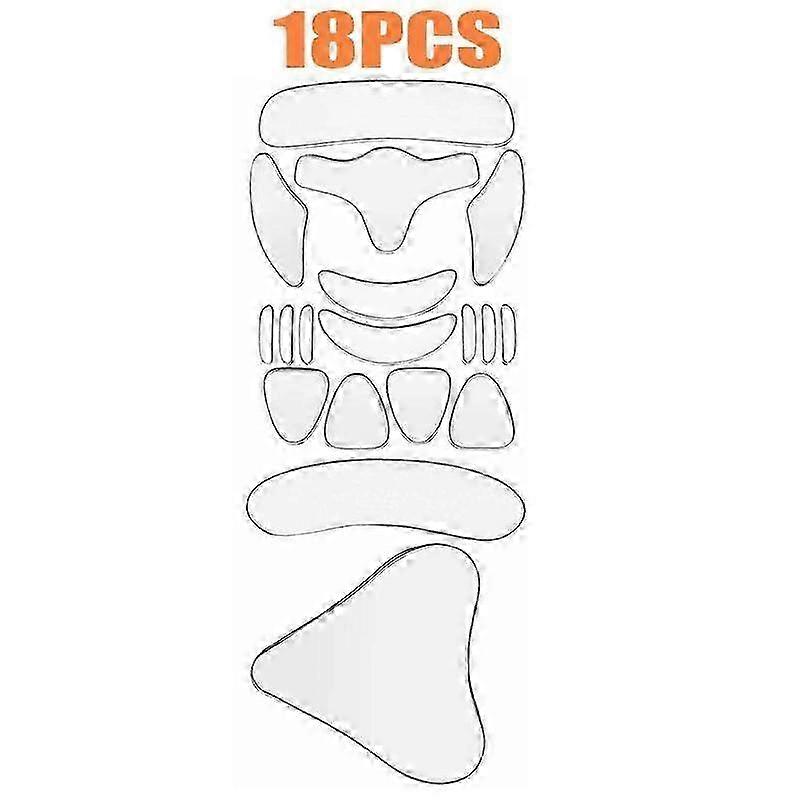 18 pieces set (A)$Silicone patch triangle heart-shaped silicone anti-wrinkle patch eye patch forehead patch face patch neck patch